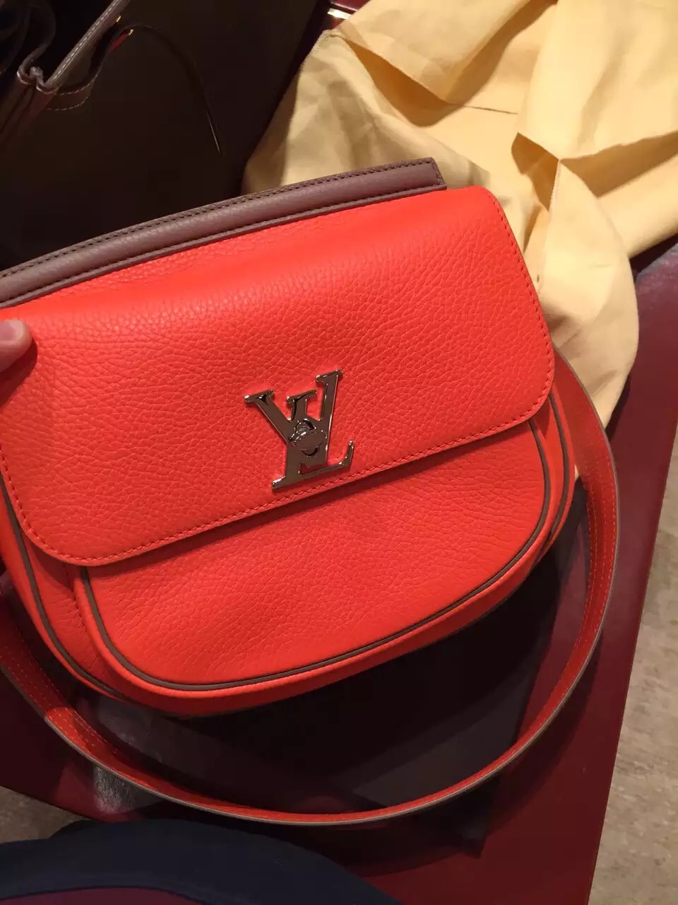 Real Louis Vuitton Marceau Crossbody Bag M50351 Tangerine